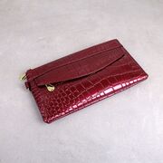 Жіночий гаманець лакований, червоний П3354