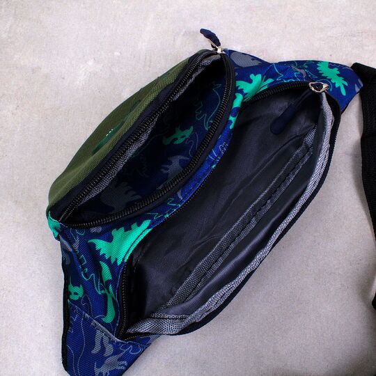 Дитяча сумка поясна, бананка, "Динозавр", П3356