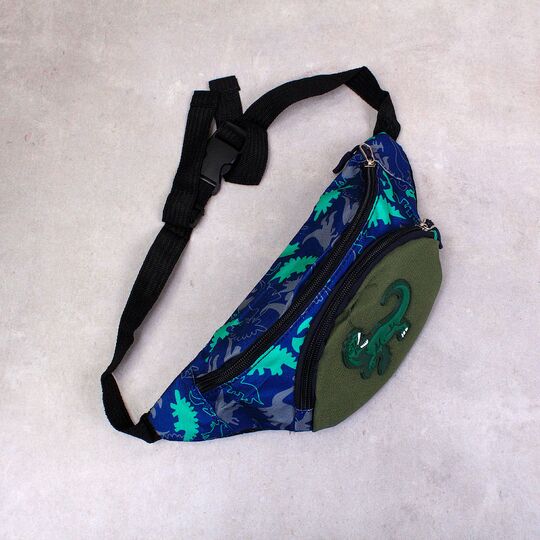 Дитяча сумка поясна, бананка, "Динозавр", П3356