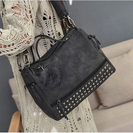 Жіноча сумка, чорна П0238