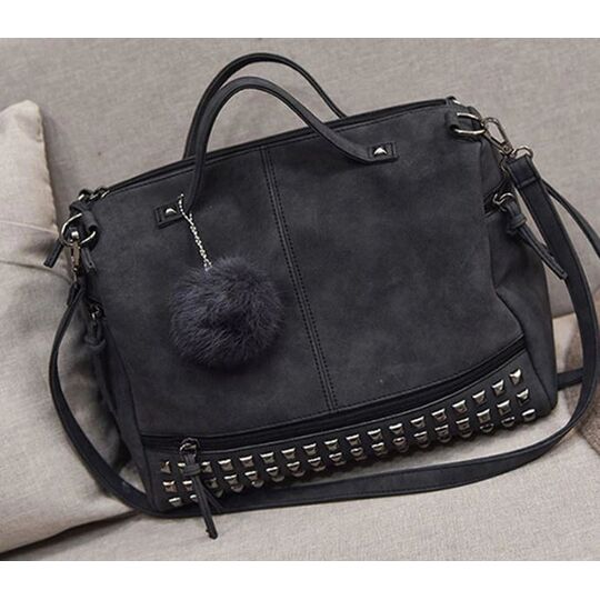 Жіноча сумка, чорна П0238