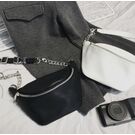 Жіноча сумка, бананка "FUNMARDI", чорна П3365