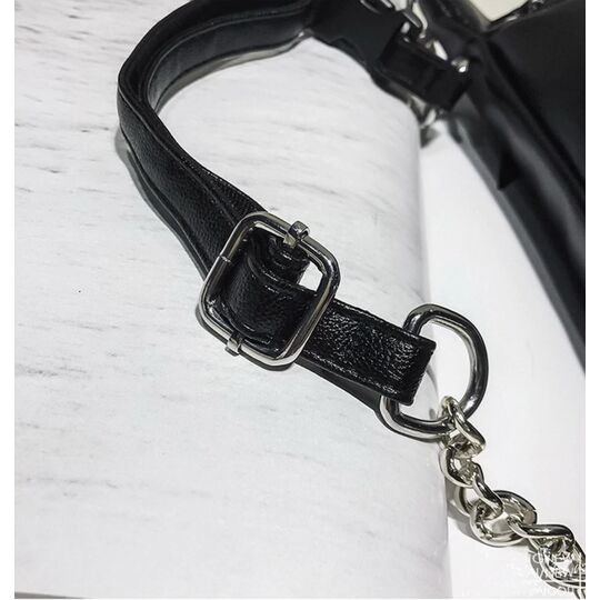 Жіноча сумка, бананка "FUNMARDI", чорна П3365