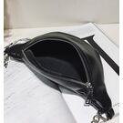 Жіноча сумка, бананка "FUNMARDI", чорна П3365