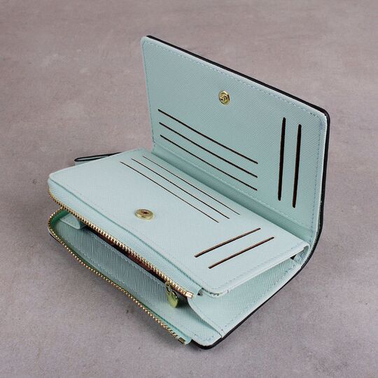 Женский кошелек "WEICHEN", зеленый П3378
