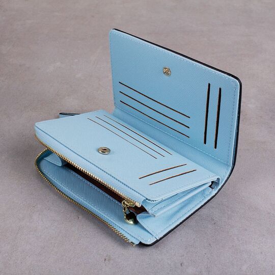 Женский кошелек "WEICHEN", голубой П3380