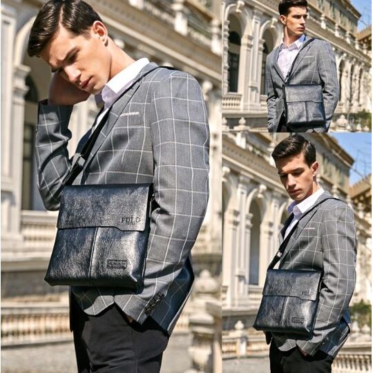 Мужская сумка VICUNA POLO, черная П0240