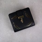 Женский кошелек, черный П0241