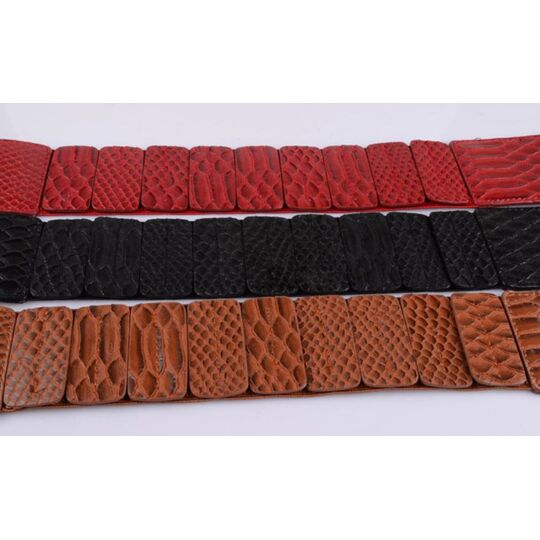 Широкий женский ремень, красный П3398