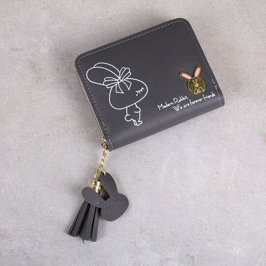 Жіночий гаманець "Rabbit", сірий П3406