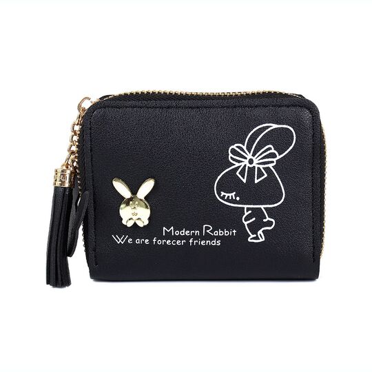 Жіночий гаманець "Rabbit", чорний П3410