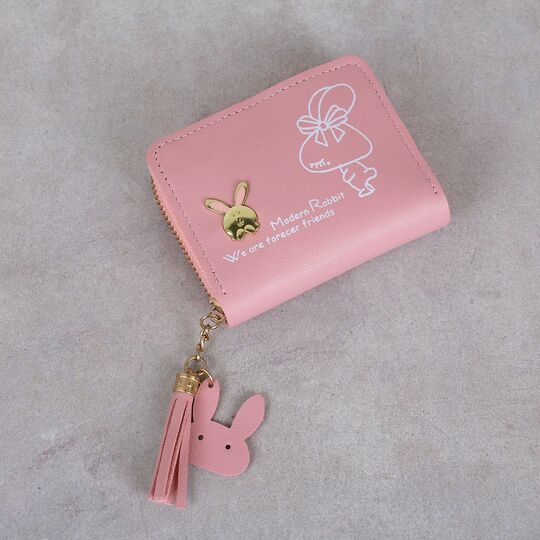 Женский кошелек "Rabbit", розовый П3411