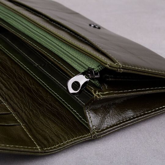 Женский кошелек клатч Contact’S, зеленый П3412