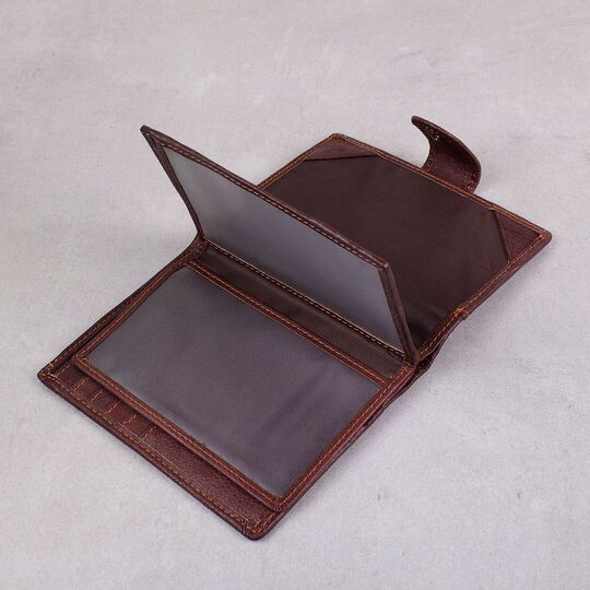 Обкладинка для паспорта "Contact’S", коричнева П3414