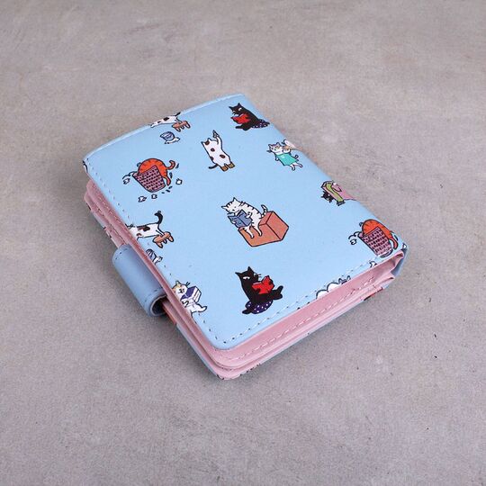 Женский кошелек "Cartoon", голубой П3416