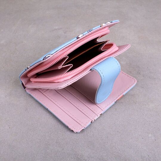 Женский кошелек "Cartoon", голубой П3416