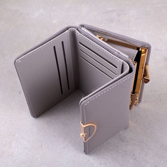 Жіночий гаманець, сірий П3423