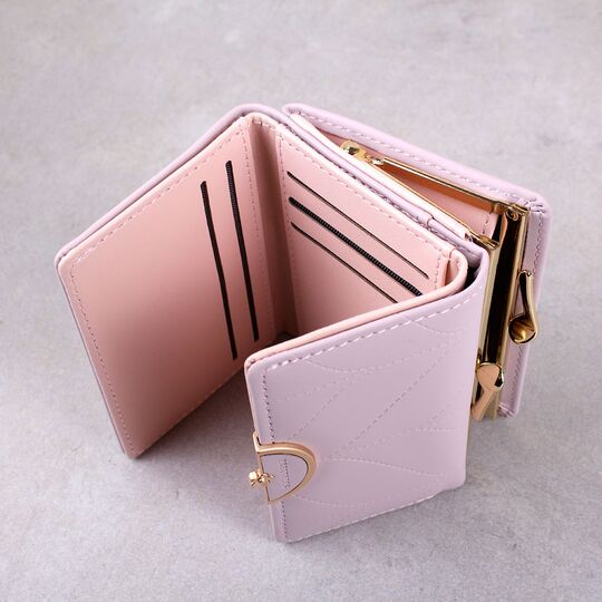 Женский кошелек, розовый П3425