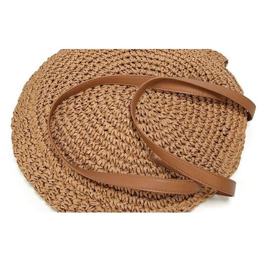 Женская соломенная сумка-шопер, П3736