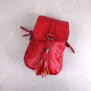 Женская сумка клатч, красная П3743