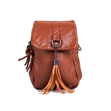 Женская сумка клатч, коричневая П3745