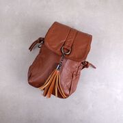Женская сумка клатч, коричневая П3745