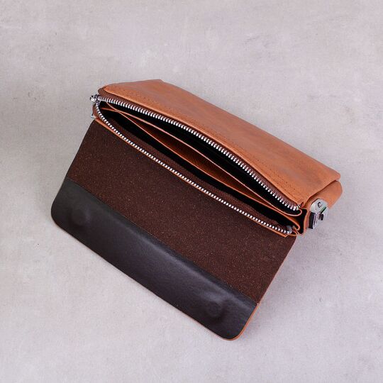 Барсетка мужская " JEEP BULUO", коричневая П3761