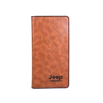 Мужской кошелек "JEEP BULUO", коричневый П3768