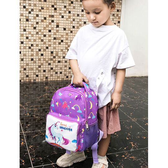 Детские рюкзаки - Детский рюкзак "Единорог", фиолетовый П3770
