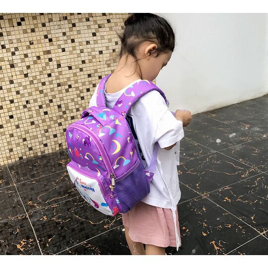 Детские рюкзаки - Детский рюкзак "Единорог", фиолетовый П3770