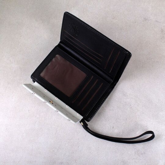 Женский кошелек, черный П3780