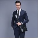 Мужская сумка "VORMOR", черная, с кошельком, П3792