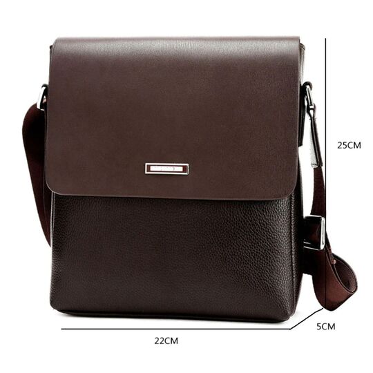 Мужская сумка "VORMOR", черная, с кошельком, П3792