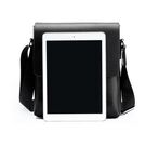 Мужская сумка "VORMOR", черная, с кошельком, П3792