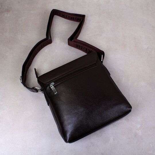 Мужская сумка "VORMOR", коричневая, с кошельком, П3793