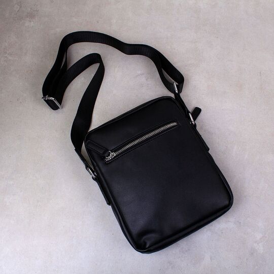 Мужская сумка "VORMOR", черная, П3794