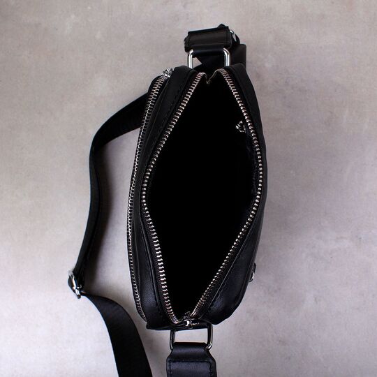 Мужская сумка "VORMOR", черная, П3794