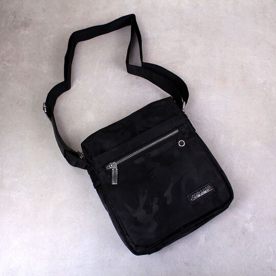 Мужская сумка "VORMOR", черная, П3797