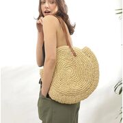 Женская соломенная сумка-шопер, П3803