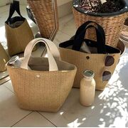 Женская соломенная сумка-шопер, П3811
