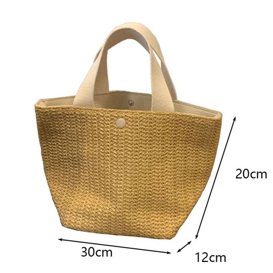 Женская соломенная сумка-шопер, П3811