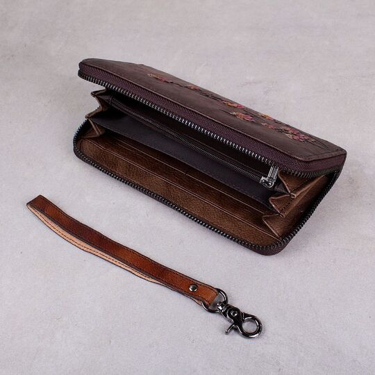 Жіночий гаманець, коричневий П3813