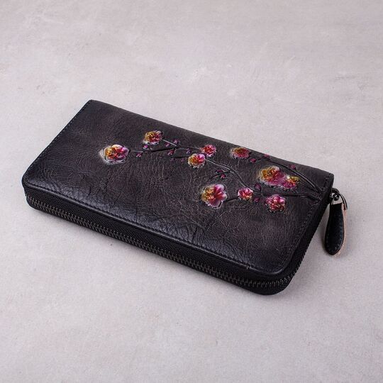 Женский кошелек, черный П3815