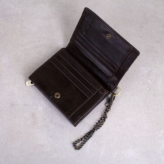 Мужской кошелек "KAVIS", коричневый П3823