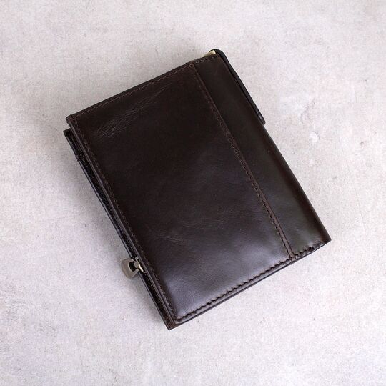 Мужской кошелек "KAVIS", коричневый П3823