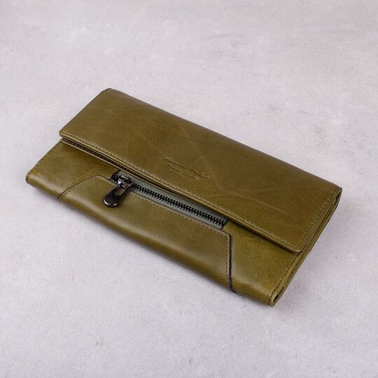 Женский кошелек KAVIS, зеленый П3825