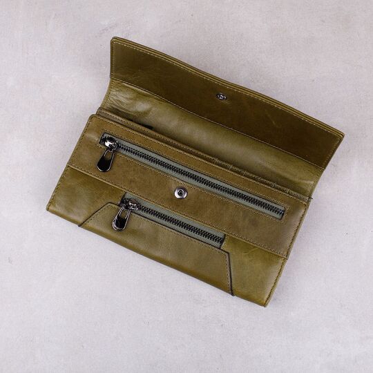 Женский кошелек KAVIS, зеленый П3825