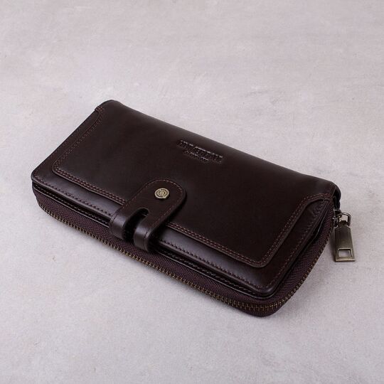 Чоловічий гаманець KAVIS, коричневий П3843