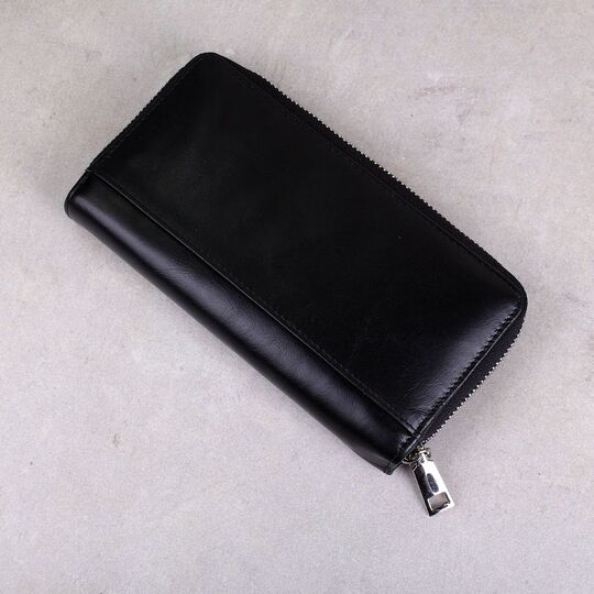 Мужской кошелек KAVIS, черный П3844