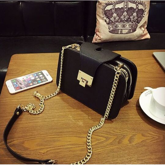 Жіноча сумка, чорна П0257 Жіноча сумка, чорна П0257